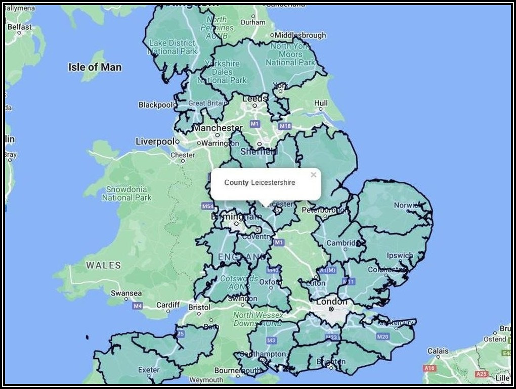 England County Boundary Mapping
